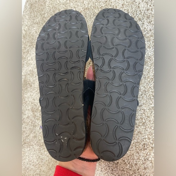 Naot Black Leather Sandals Slip On Size 39/9 - Picture 6 of 6